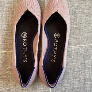 Rothy's, pink, size 6, barely worn.